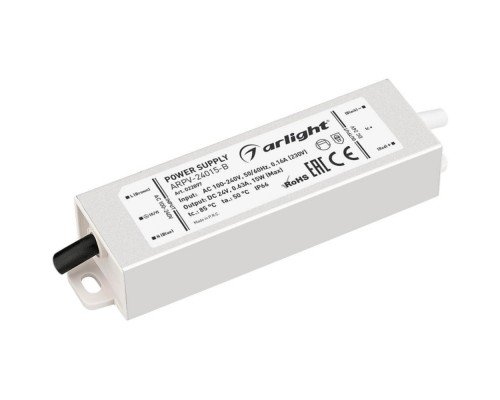 Блок питания Arlight ARPV-15-B 24V 15W IP67 0,63A 022897