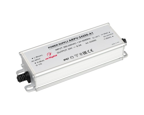 Блок питания Arlight ARPV-24200-A1 24V 200W IP67 8,3A 033092