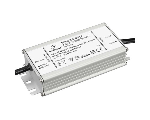 Блок питания Arlight ARPV-UH24075-PFC 24V 75W IP67 3,1A 025028