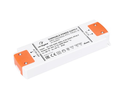 Блок питания Arlight ARV-SN24050-PFC-Triac-B 24V 50W IP20 2,1A 026407(1)