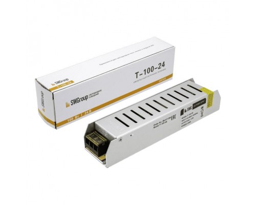 Блок питания SWG 24V 100W IP20 4,2A T-100-24 000300