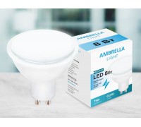 Лампа светодиодная Ambrella light GU10 8W 4200K белая 207794