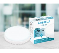 Лампа светодиодная Ambrella light GX53 11W 6400K белая 253216