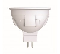 Лампа светодиодная диммируемая Uniel GU5.3 6W 4000K матовая LED-JCDR 6W/NW/GU5.3/FR/DIM PLP01WH UL-00003989