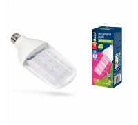 Лампа светодиодная для растений Uniel E27 12W прозрачная LED-B82-12W/SPBR/E27/CL PLP33WH UL-00007647