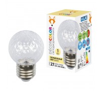 Лампа светодиодная E27 1W 3000K прозрачная LED-D45-1W/3000K/E27/CL/С PINEAPPLE UL-00010064