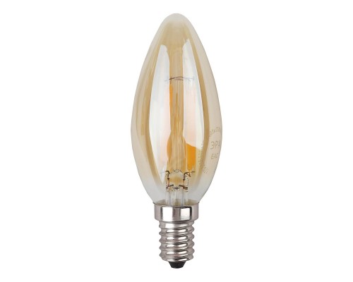 Лампа светодиодная ЭРА E14 9W 2700K золотая F-LED B35-9W-827-E14 gold Б0047034