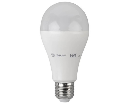 Лампа светодиодная ЭРА E27 19W 6000K матовая LED A65-19W-860-E27 Б0031704