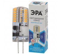 Лампа светодиодная ЭРА G4 2,5W 4000K прозрачная LED-JC-2,5W-12V-SLC-840-G4 Б0049090