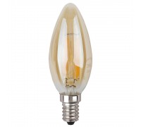 Лампа светодиодная филаментная ЭРА E14 5W 2700K золотая F-LED B35-5W-827-E14 gold Б0027939