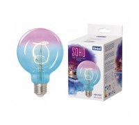 Лампа светодиодная филаментная Uniel E27 4W 2250K синяя LED-SF01-4W/Soho/E27/CW BLue/Wine GLS77TR UL-00005892