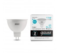 Лампа светодиодная Gauss GU5.3 11W 4100K матовая 13521