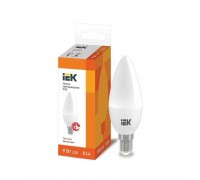 Лампа светодиодная IEK E14 9W 3000K матовая LLE-C35-9-230-30-E14