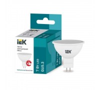 Лампа светодиодная IEK GU5.3 7W 4000K матовая LLE-MR16-7-230-40-GU5