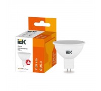 Лампа светодиодная IEK GU5.3 9W 3000K матовая LLE-MR16-9-230-30-GU5