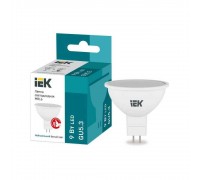 Лампа светодиодная IEK GU5.3 9W 4000K матовая LLE-MR16-9-230-40-GU5