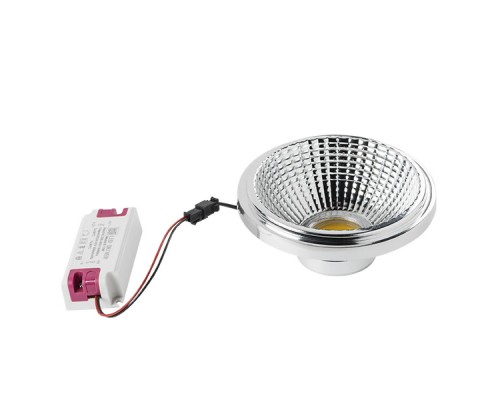 Лампа светодиодная Lightstar LED AR111 12W 4000K полусфера хром 932134