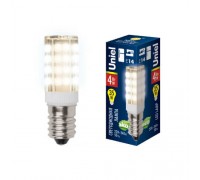 Лампа светодиодная Uniel E14 4W 3000K прозрачная LED-Y16-4W/WW/E14/CL PLZ04WH UL-00000179