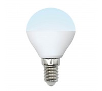 Лампа светодиодная Uniel E14 6W 4000K матовая LED-G45-6W/NW/E14/FR/MB PLM11WH UL-00002376