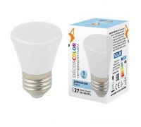 Лампа светодиодная Volpe E27 1W 6000K матовая LED-D45-1W/6000K/E27/FR/С BELL UL-00005804