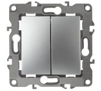 Переключатель двухклавишный ЭРА 12 10AX 250V 12-1106-03 Б0014665