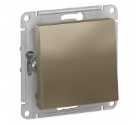 Переключатель одноклавишный Schneider Electric AtlasDesign 10A 250V шампань ATN000561