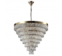 Подвесная люстра Crystal Lux Abigail SP22 D820 Gold/Transparent