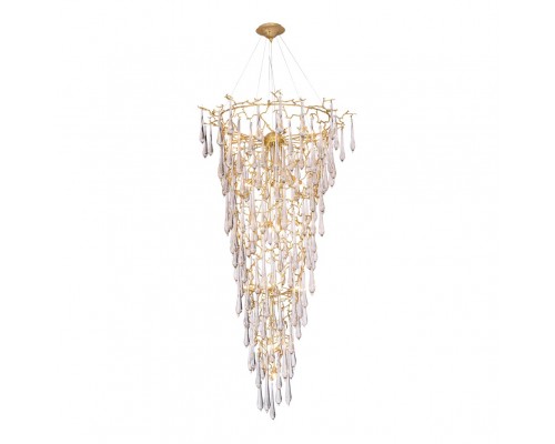 Подвесная люстра Crystal Lux Reina SP34 D1200 Gold Pearl