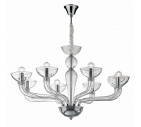 Подвесная люстра Ideal Lux Casanova SP8 Trasparente 044255