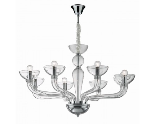 Подвесная люстра Ideal Lux Casanova SP8 Trasparente 044255