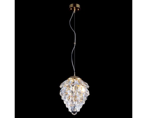 Подвесной светильник Crystal Lux Charme SP1+1 Led Gold/Transparent