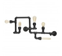 Потолочная люстра Ideal Lux Plumber PL5 Nero 136707