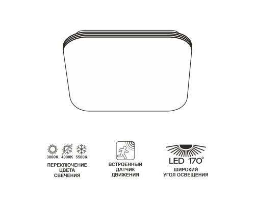 Потолочный светодиодный светильник Citilux Симпла CL714K24SV