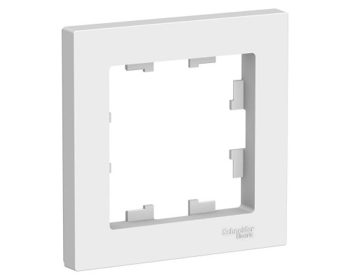 Рамка 1-постовая Schneider Electric AtlasDesign белая ATN000101