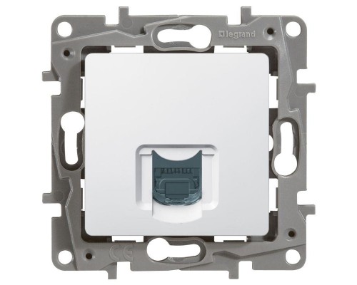 Розетка компьютерная RJ45 Legrand Etika 5 кат UTP белая 672241