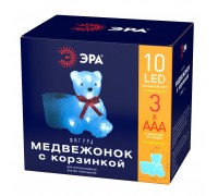 Светодиодная фигура ЭРА медвежонок с корзинкой ENIOF - 12 Б0047974