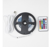 Светодиодная лента Uniel 4W/m RGB 3M ULS-U12 3M/RGB/1.5M/USB/RC IP20 RUA02C24 UL-00007534