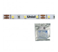 Светодиодная лента Uniel 60LED/m 6W/m 2835SMD холодный белый 5M ULS-2835-60LED/m-8mm-IP20-DC24V-6W/m-5M-DW UL-00002969