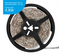 Светодиодная влагозащищенная лента Gauss 4,8W/m 60LED/m 2835SMD синий 5M 356000505