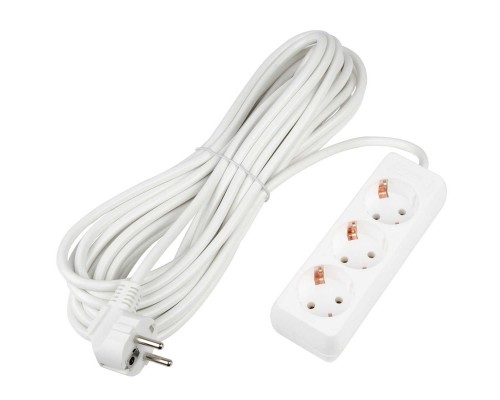 Удлинитель Uniel Ultra 3гн х 10м с/з S-GCU3-10 White UL-00010004