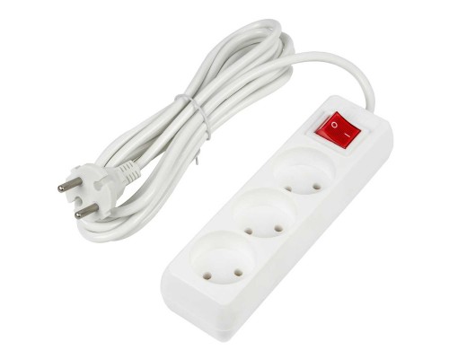 Удлинитель Uniel Ultra 3гн х 3м б/з S-CU3-3B White UL-00009995