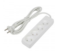 Удлинитель Uniel Ultra 4гн х 3м б/з S-CU4-3 White UL-00009988