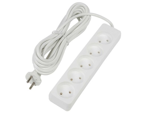 Удлинитель Uniel Ultra 5гн х 5м б/з S-CU5-5 White UL-00009991