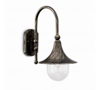 Уличный настенный светильник Ideal Lux Cima Ap1 Nero Antico 024134