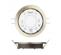 Встраиваемый светильник Uniel GX53/H2 Antique Brass 10 Prom UL-00005056