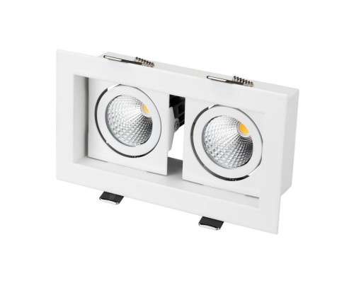 Встраиваемый светодиодный светильник Arlight CL-Kardan-S180x102-2x9W White 024128